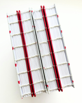 Carnet reliure copte - ROUGE COEUR